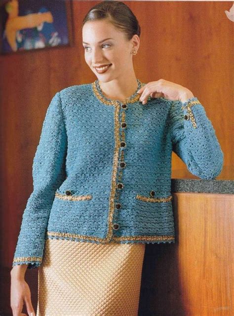 chanel jacket pattern|chanel jacket knitting pattern free.